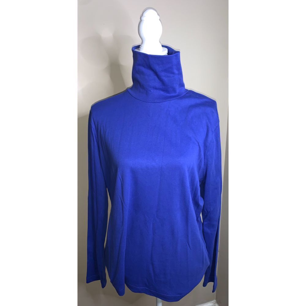 XL NWT Blue Turtleneck PreShrunk Soft Croft & Borrow